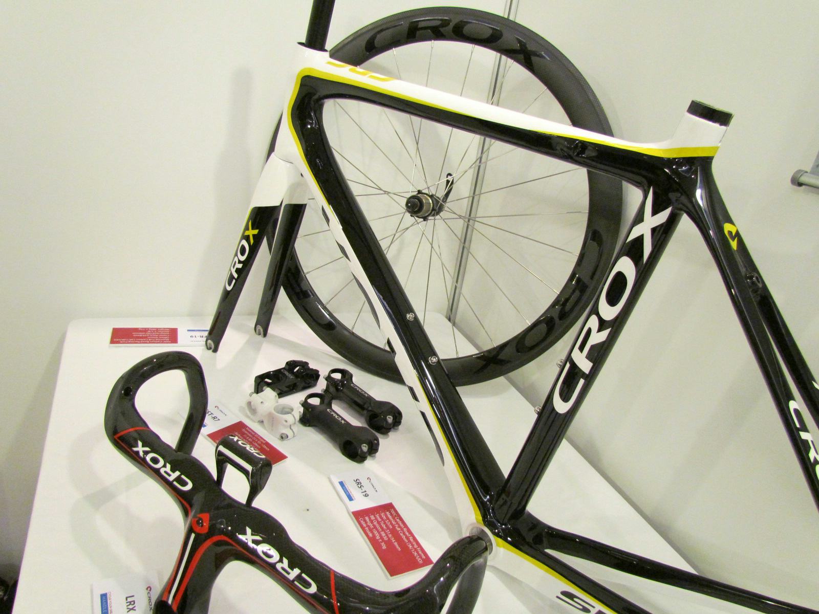The Crox line-up as on display at Taipei Cycle features lots of carbon components.