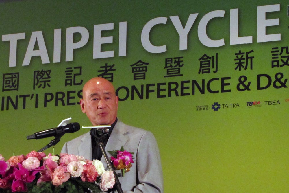 Chairman of the Taiwan Bicycle Exporters’ Association Tony Lo: ‘Some people are suggesting to changing the dates of Taipei Cycle from March to July.