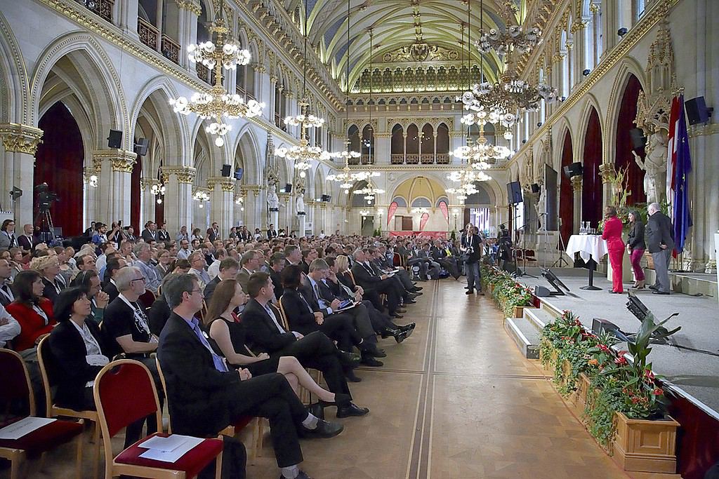 At the Velo-city inauguration ceremony Doris Bures, Austria’s Federal Minister for Transport said: ‘Cycling is a booming sector – and that’s a good thing!’ - Photo Velo-city