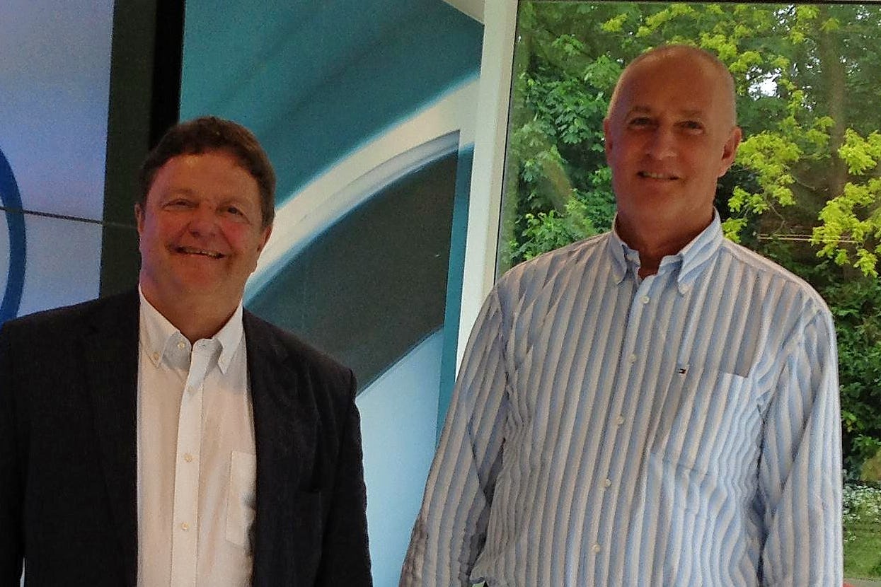 The new President of COLIPED Jan-Willem ten Dam (right) and Vice President Erhard Büchel (left). – Photo COLIPED