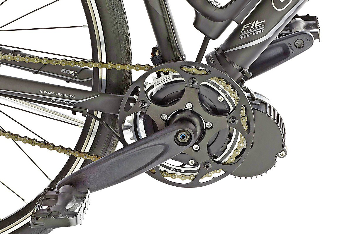 The Sunstar S03+ is a small motor that fits over the bottom bracket. - Photo Sunstar