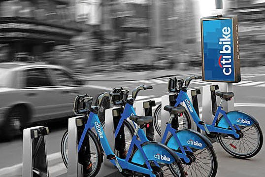 The Citi Bike scheme, name after its lead sponsor Citigroup Inc., kicked off with 6,000 bikes at more than 300 stations in New York. - Photo Bike Europe