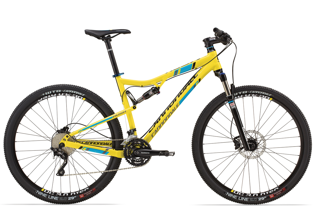 Cannondale’s new 29er keeps the simple, but effective suspension system with 100 mm of travel and features an aluminum frame with butted tubes and typical smooth welds. – Photo Cannondale