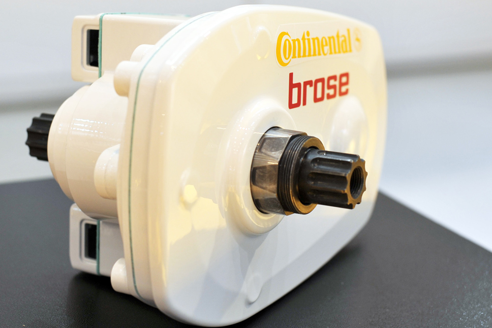 The mid-motor for Continental's drive system for pedelecs has been developed by automotive supplier Brose. - Photo: ContiTech