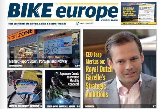 Bike Europe&apos;s December 2013 edition. - Photo Bike Europe