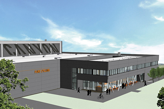 Canyon佔地2.2萬平方公尺的基地能夠確保該公司的持續成長無虞。該公司2014年度的營業額預計將超越1億歐元。