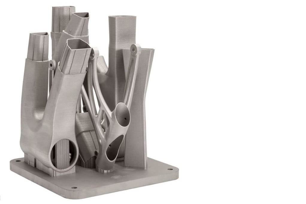 Renishaw and Empire Cycles produced the first 3D printed titanium alloy bicycle frame. – Photo Renishaw