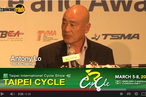The five minute video report presents an inside view on this year’s Taipei Int’l Cycle Show. – Photo TAITRA