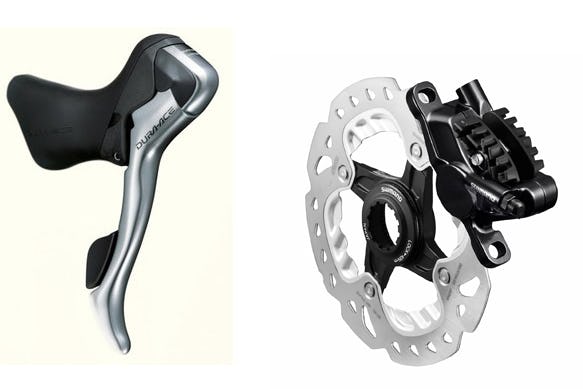 Shimano recently unveiled a hydraulic disc brake lever which is compatible with Shimano’s mechanical Dura-Ace, Ultegra and 105. – Photo Shimano