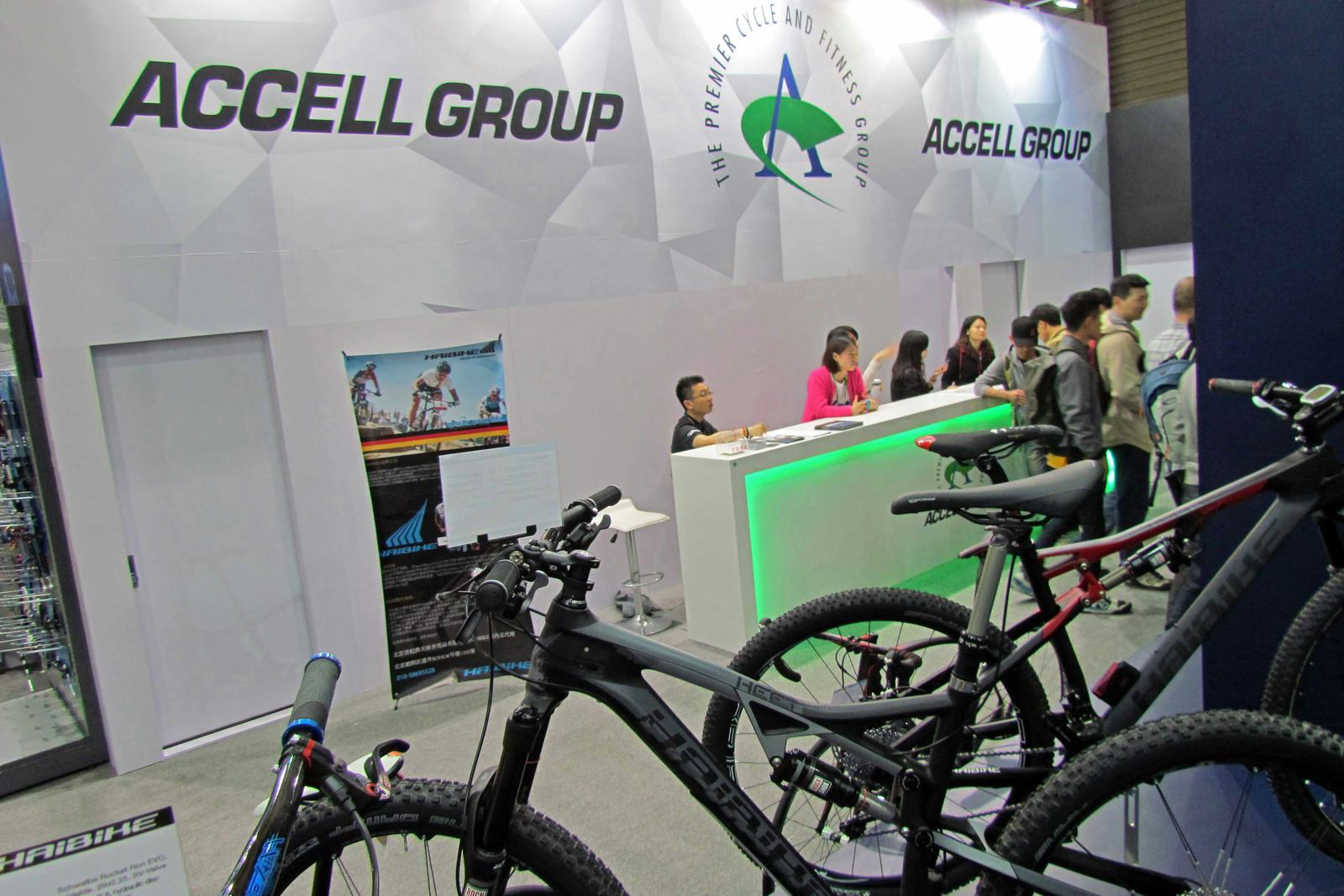 Accell Group’s booth at the mid April held China Cycle Show. The holding’s subsidiaries managed to reduce their working capital considerably compared to 2013. – Photo Bike Europe