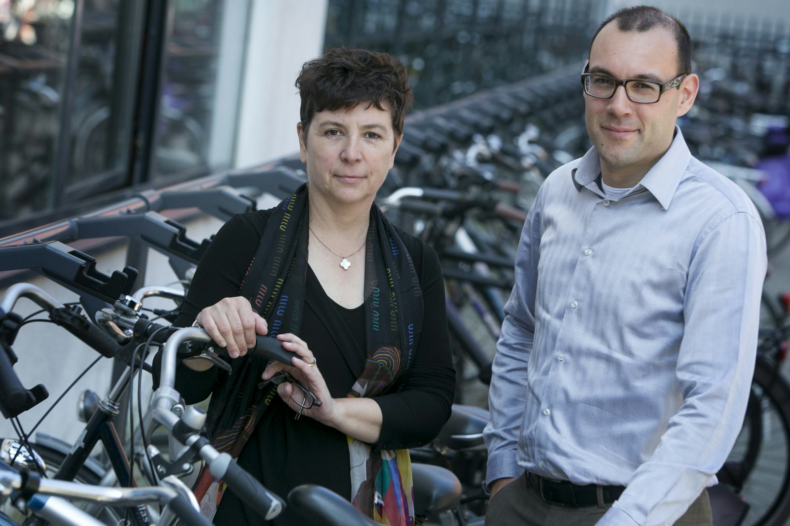 Communication responsible Annick Roetynck (l.) and TWIN-project coordinator Ramon Salceda. – Photo Bike Europe