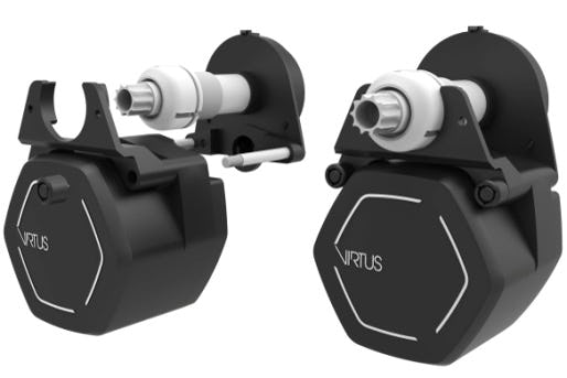 The Virtus mid-mounted motor fits on any conventional bicycle frame. – Photo Virtus