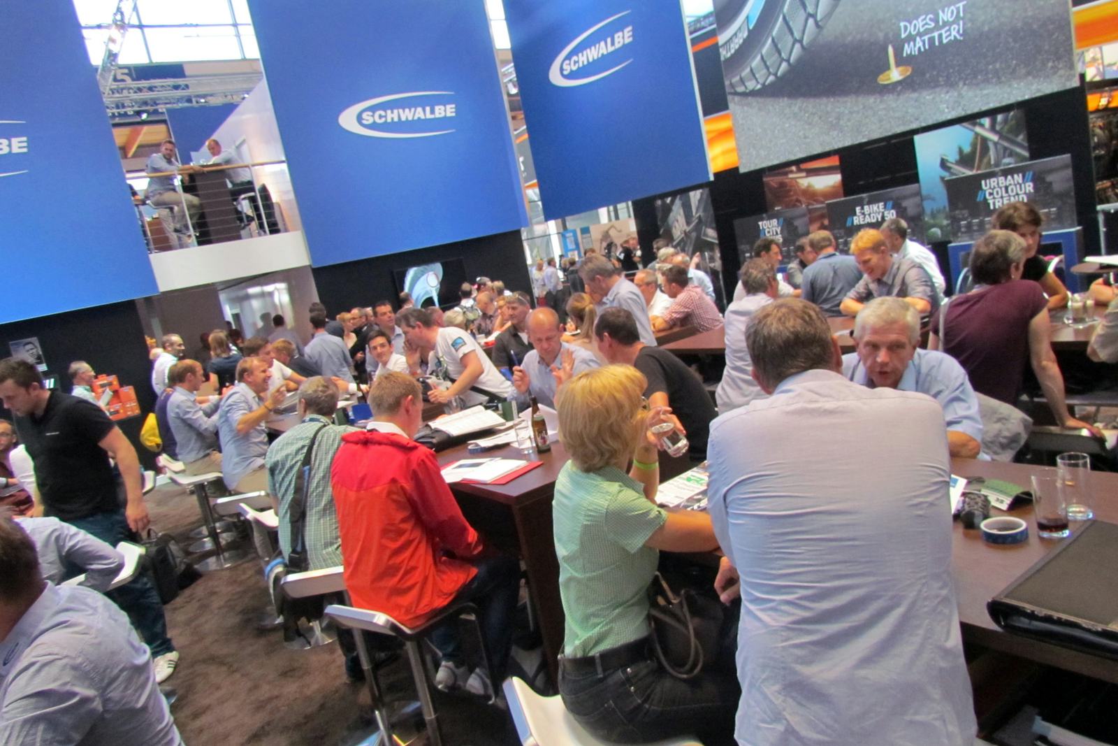 A record number of 46,300 trade visitors came to Messe Friedrichshafen to see the latest products in the bicycle industry. – Photo Bike Europe