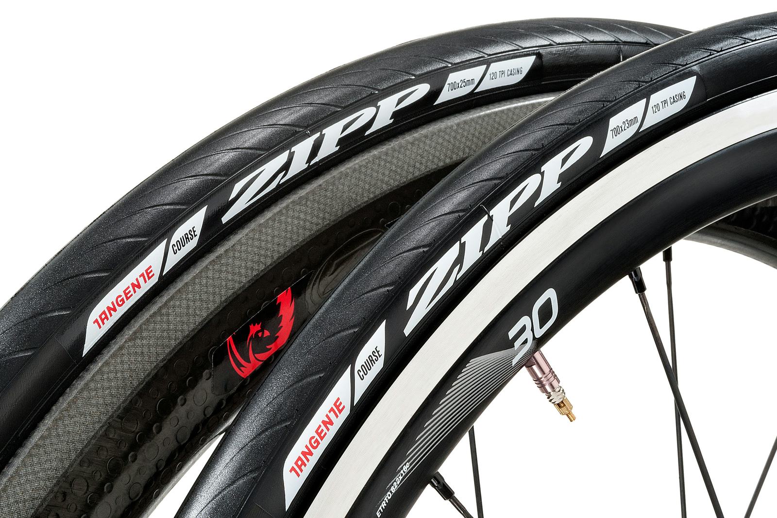 For the new Tangent tyres Zipp not only maximized the airflow, but also optimize rolling resistance. – Photo Zipp