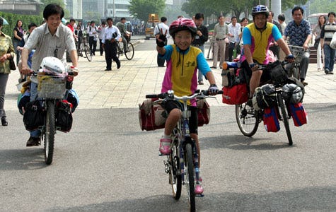 Girl Cycles to Tibet