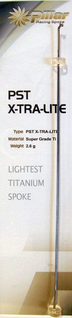 Lightweight Titanium Spokes by Pillar