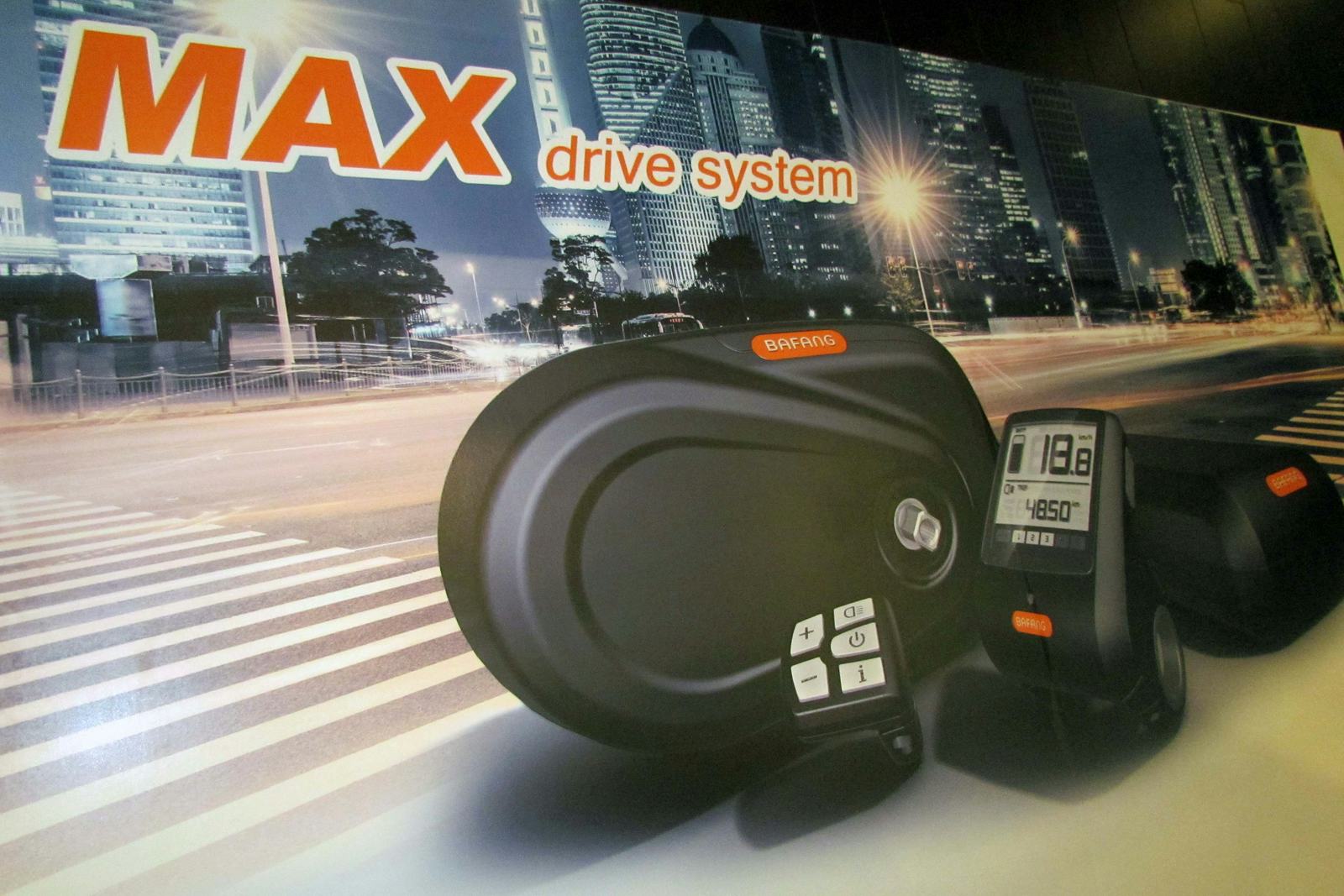 對台中自行車週裡新產品的第一印象為現在的電動自行車零組件製造商的數量也很多,像是Bafang (前身為 8Fun),此次展出其全新的Max Drive中置馬達系統。– Photo Bike Europe