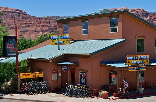 Less and less American visit bicycle shops. - Photo Moab Bike Shop