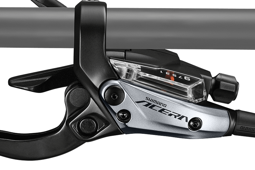 For a cleaner appearance and improved cable routing, Shimano integrated the shift and 2-finger brake lever. – Photo Shimano