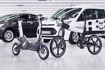 With the app integration Ford MoDe: Me folding e-bikes must create a special cycling experience with vibrating grips and automatically activated indicators. – Photo Ford
