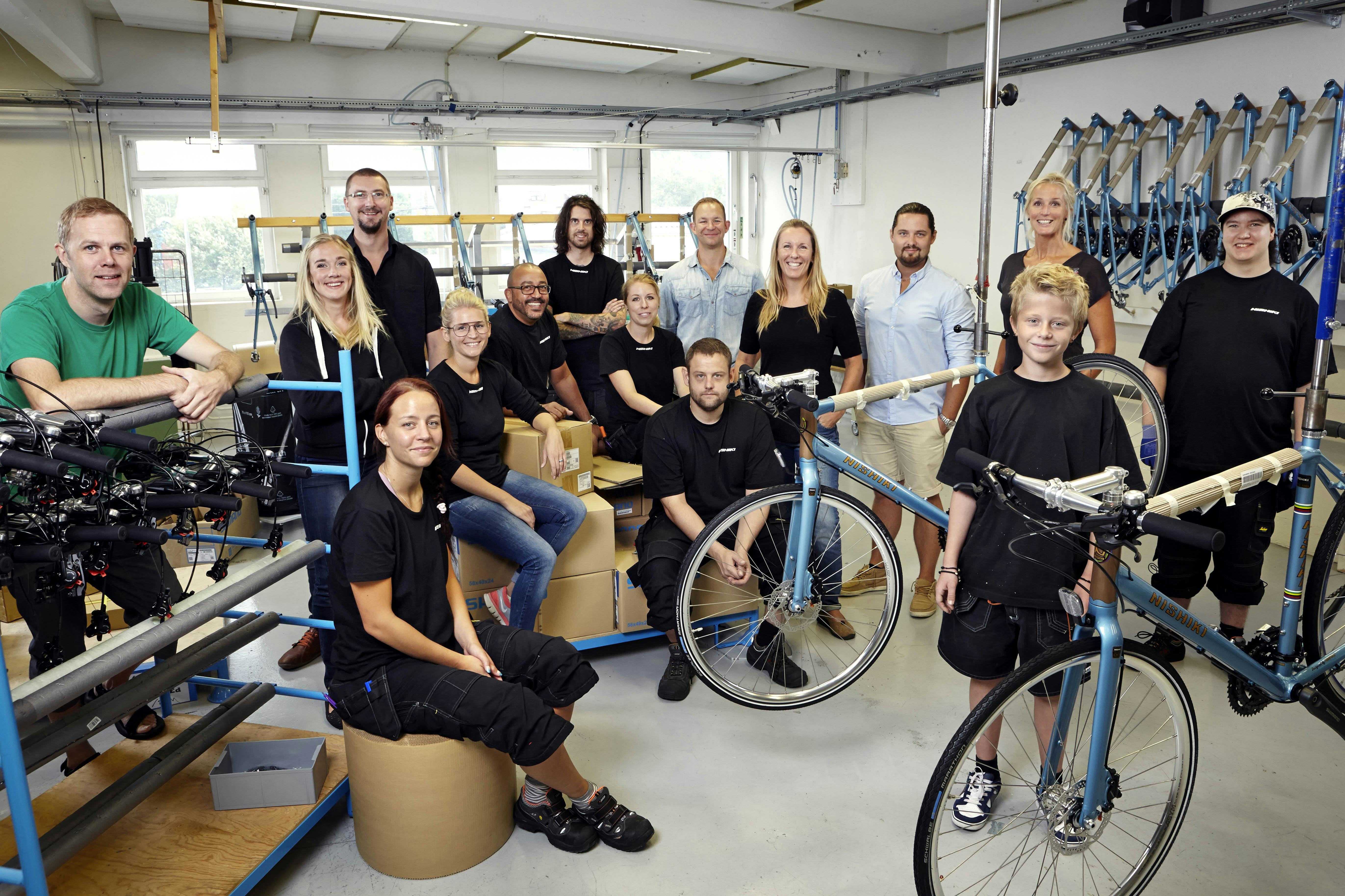 The close partnership between HF Christiansen A/S and Unicykel now evolves in the take-over of the Gothenburg based bike maker. Pictured here is the Unicykel team. Photo Unicykel
