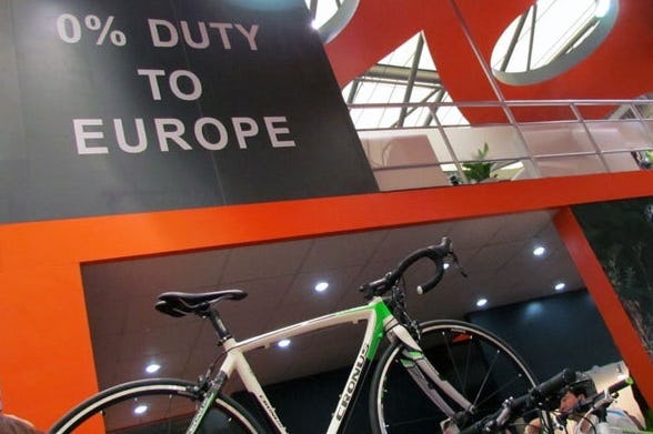 European Commission imposed anti-dumping duties on import of bicycles from Cambodia, Pakistan and the Philippines with the exemption of individual companies. – Photo Bike Europe