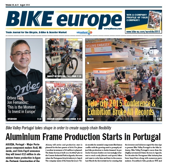 You can pick up your free Bike Europe copy at the Media Boxes located at Foyer West and East.