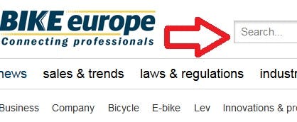 Since 1999 some 8,000 news articles and reports have been published at bike-eu.com. They can again be searched for specific topics, subjects, company names etcetera. – Photo Bike Europe