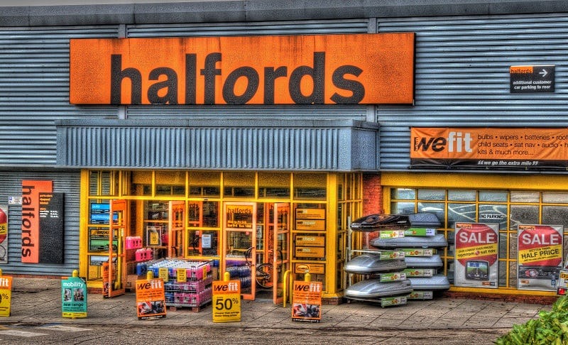 Halfords遇到了2013年4月以來自行車銷售第一次的下滑。