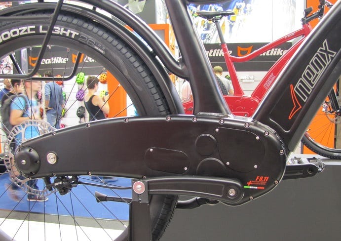 Photo: Neox中置馬達電動自行車擁有八速電磁齒輪。-Photo Bike Europe