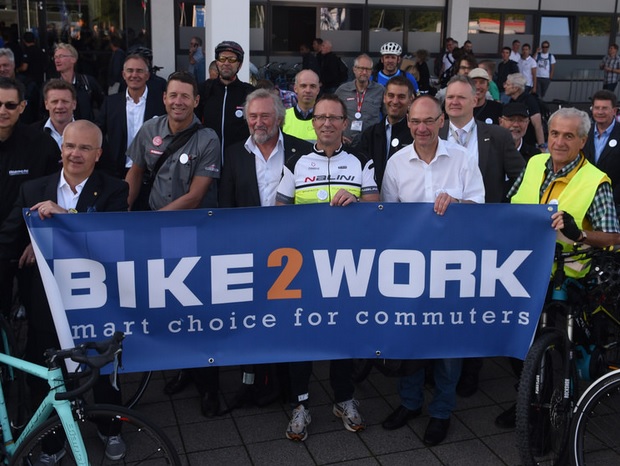 在歐洲自行車展開幕早上的「領袖之騎」引發了許多回響，自行車產業俱樂部有了六位新成員。-Photo CIC。