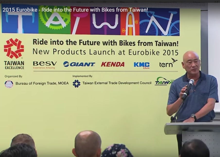 Taiwan Bicycle Association, Chairman Antony Lo noted that Taiwan enjoyed growth of almost 11% in exports to the EU in the first quarter of 2015. – Photo Bike Europe