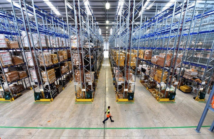 Wiggle’s new distribution centre is three times the size of the previous facility. – Photo Wiggle