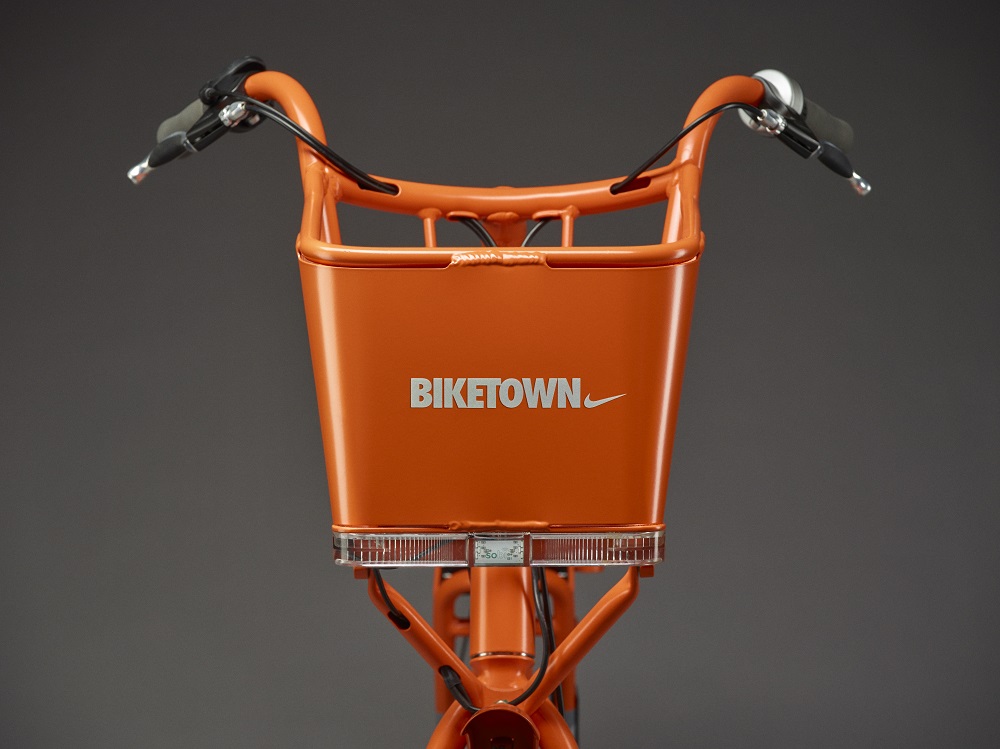 所有Nike Biketown自行車將會有此運動用品巨擘的swoosh標誌。-Photo PBOT