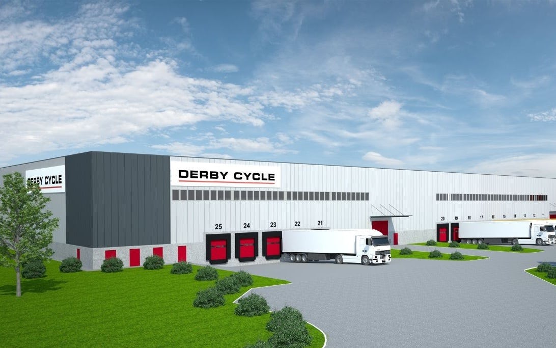 Derby Cycle’s new logistics centre in Cloppenburg. – Photo Derby Cycle