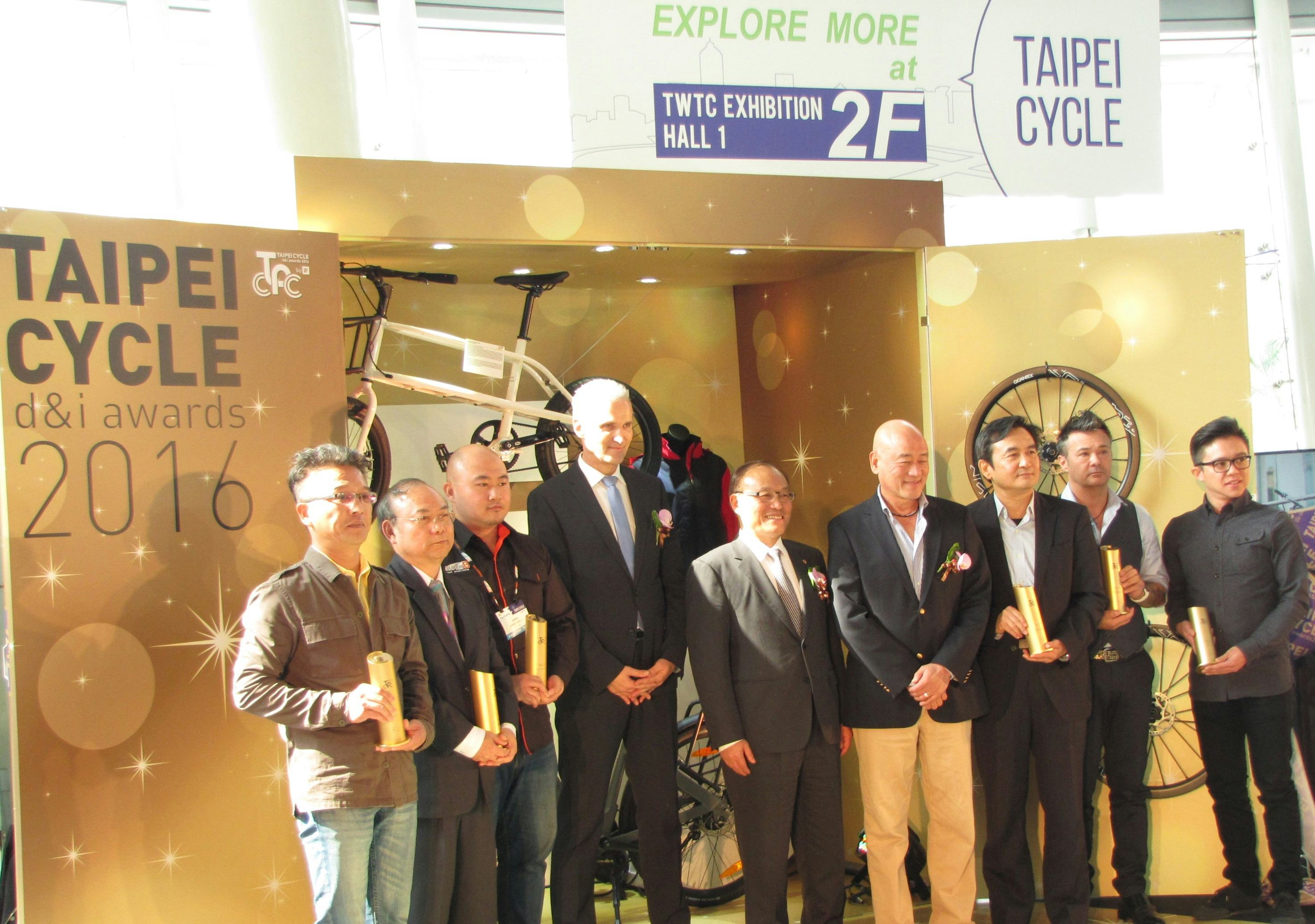 This afternoon the Taipei Cycle d&i Awards as well as six gold awards were handed over to the winners. – Photo Bike Europe