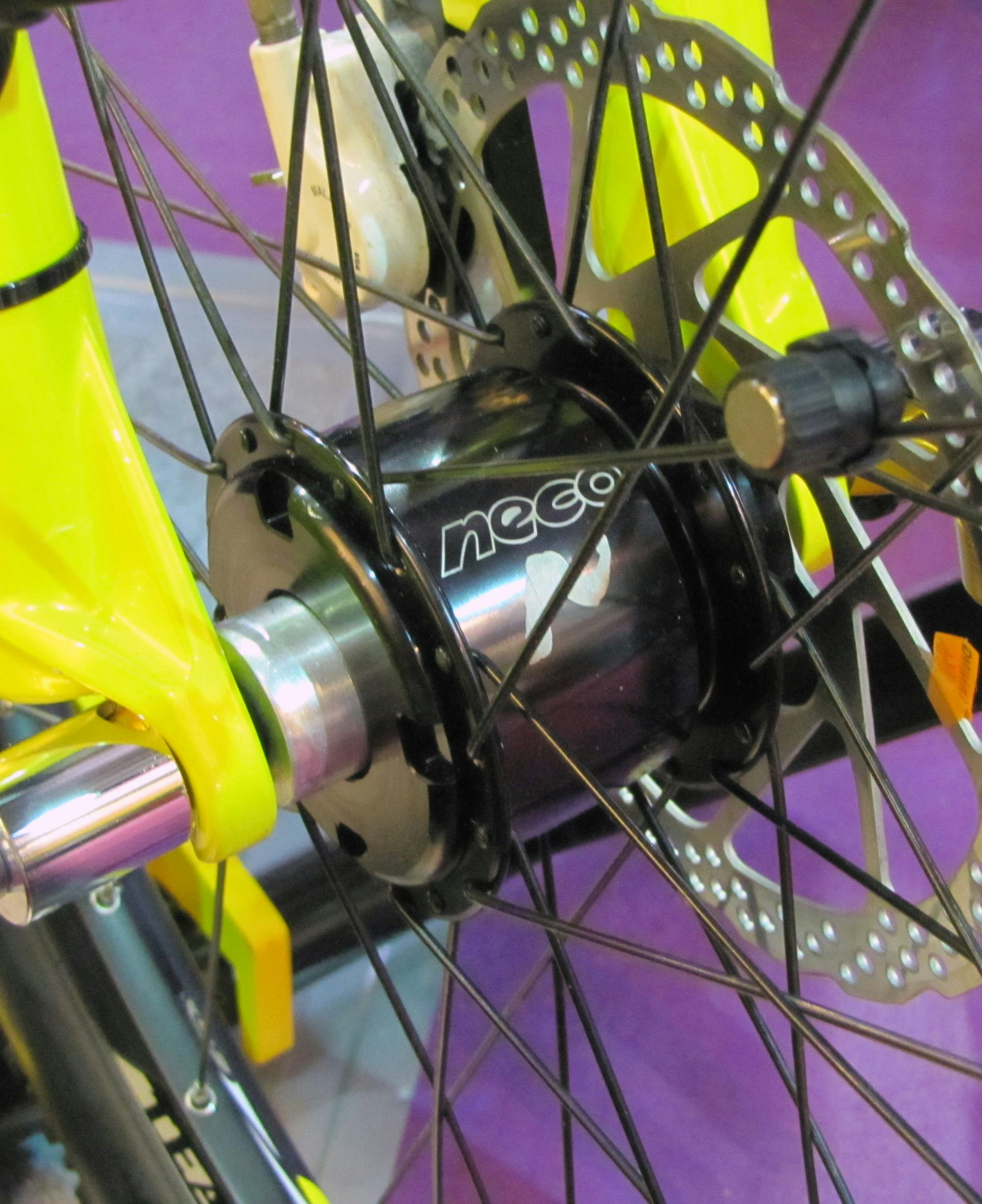 Neco developed an intelligent hub power generator. – Photo Bike Europe