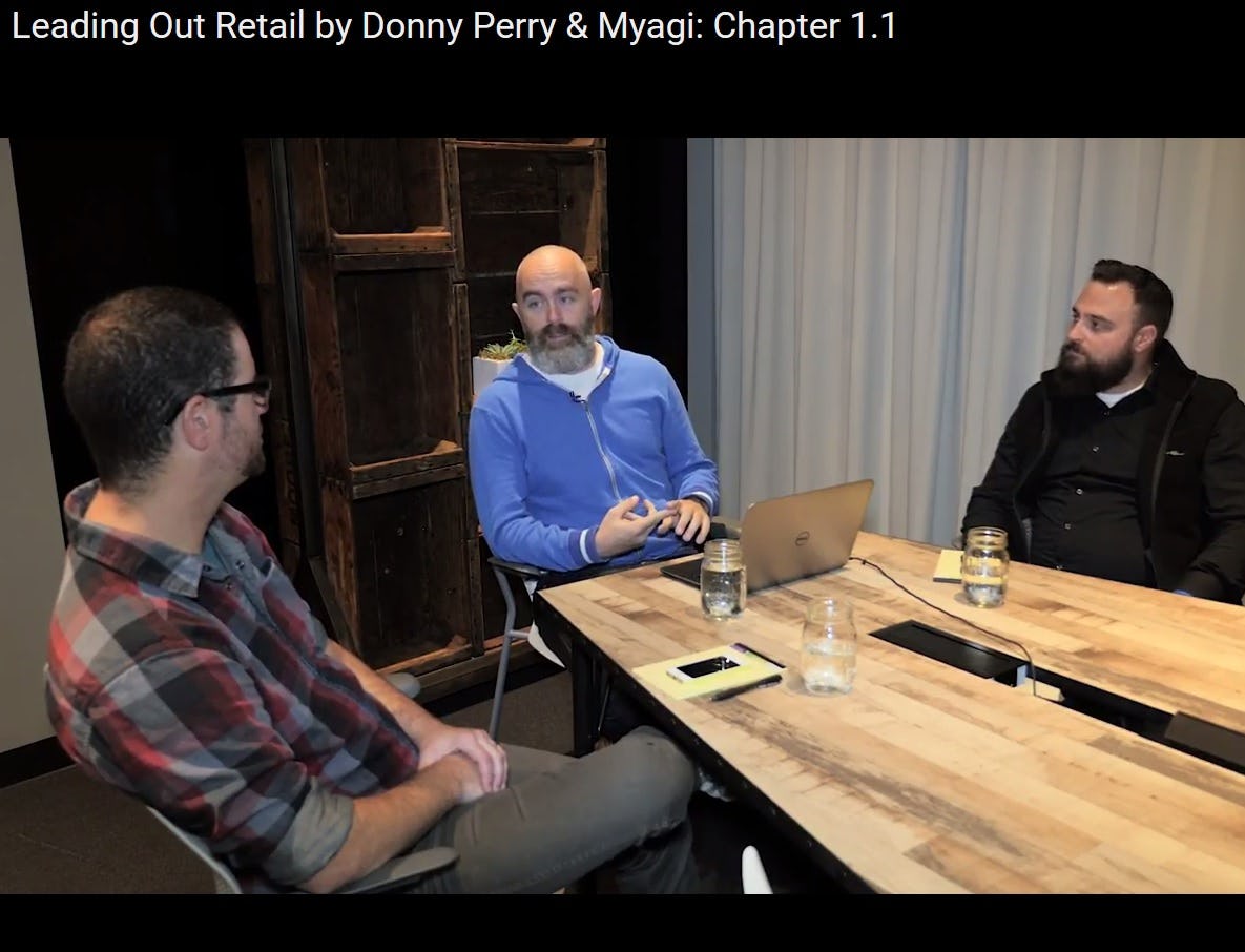 Screen shot of the ‘Leading Out Retail’ training by Donny Perry. – Photo screen shot Myagi