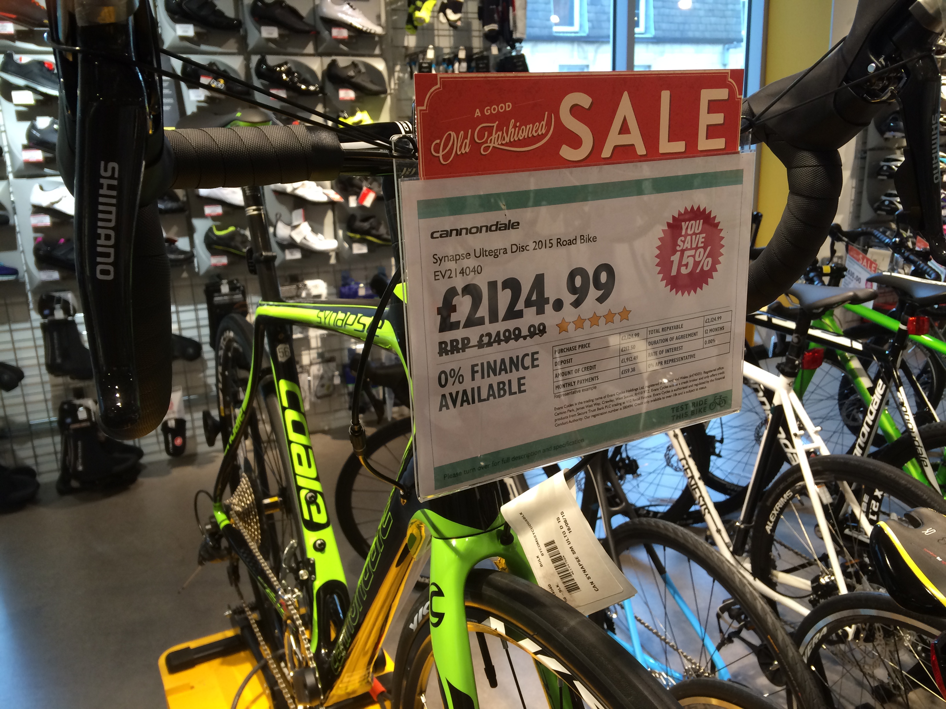 evans bike sale