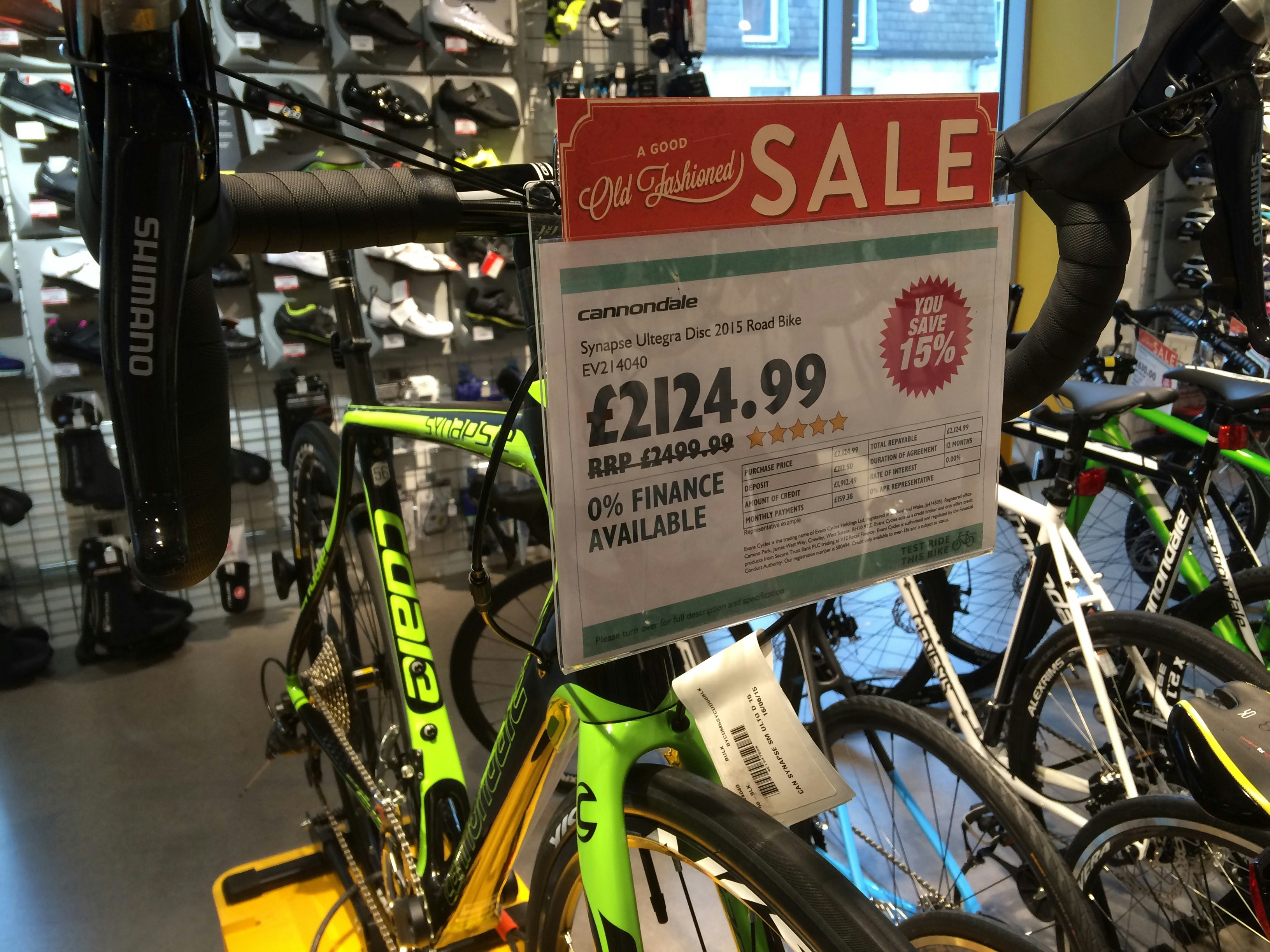 In the UK the premium price point territory is of expensive road bikes has been fought over by two main contenders, Halfords and latterly Evans Cycles. - Photo Bike Europe
