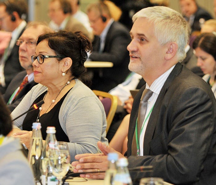 Jan Dusik, Director of the Regional Office for Europe of the United Nations Environment Programme (UNEP), launched the study ‘Cycling and green jobs. – Photo Bike Europe