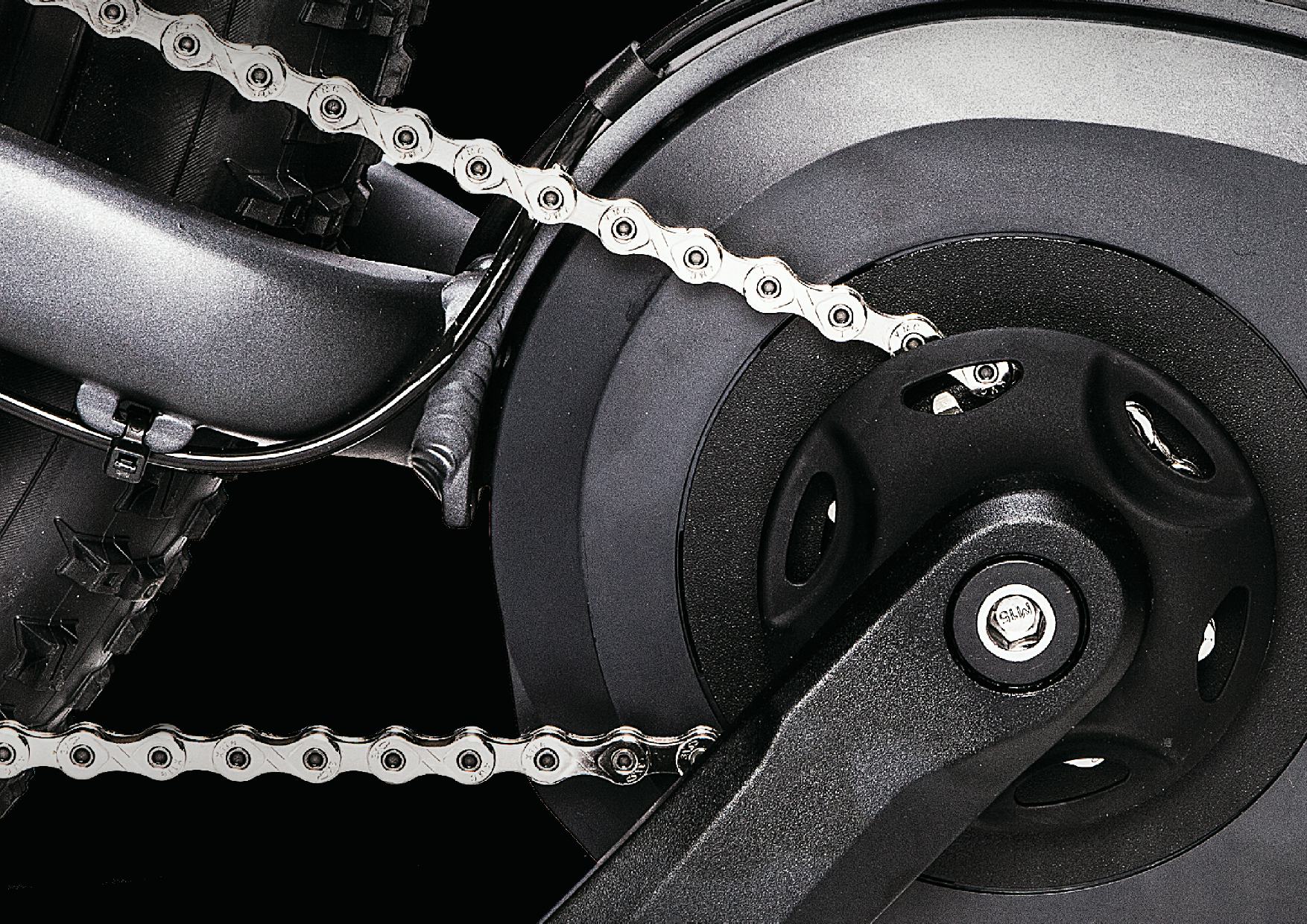 The KMC X-eBike Series chains are recommended for mid-motor systems. – Photo KMC