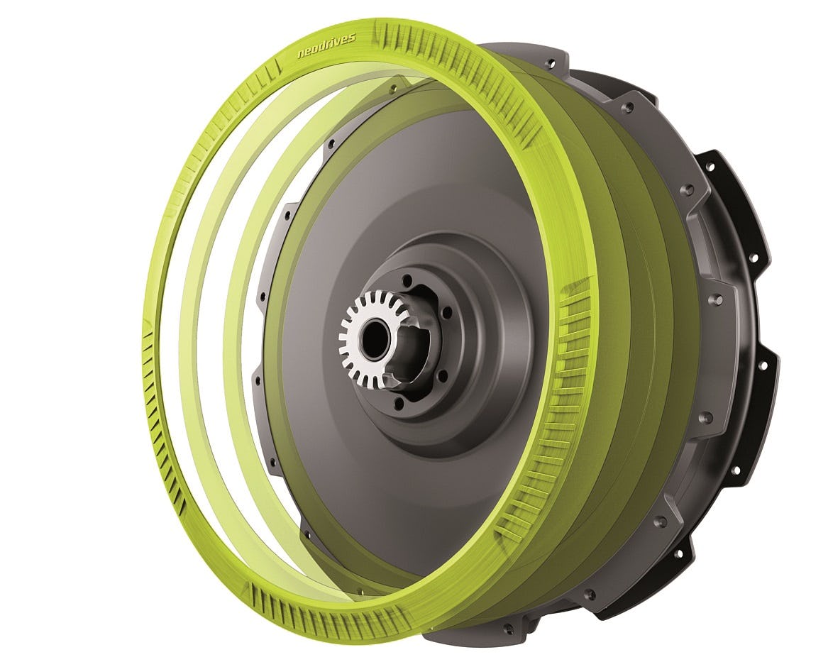 Neodrives’ basic version consists of rear wheel hub motor and battery and can be combined with different battery and display variations. – Photo Neodrives