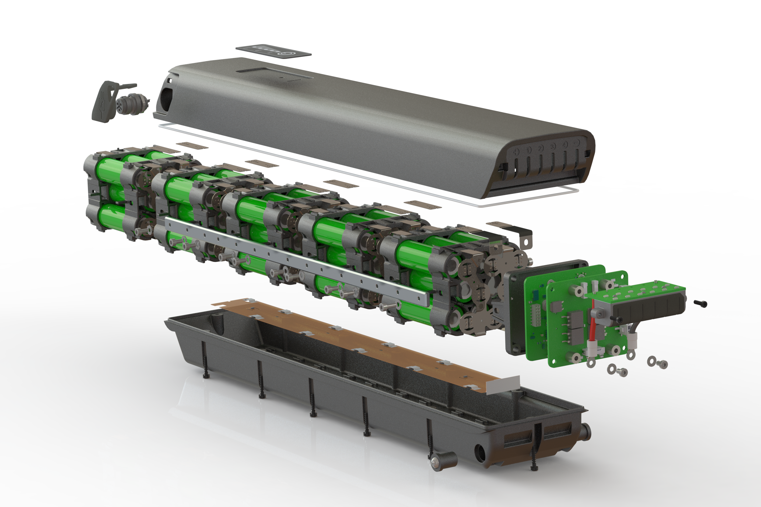 BMZ’s new 3Tron battery features big increase in active cell material, usage of nickel-manganese-cobalt oxide, stronger conductors and other high-quality materials. – Photo BMZ