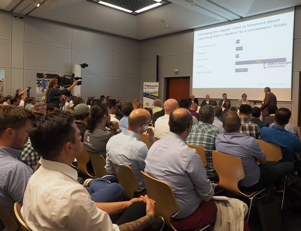 上週Bike Europe舉辦的供應鏈大會－提升市場速度高朋滿座。　－圖片來源Bike Europe