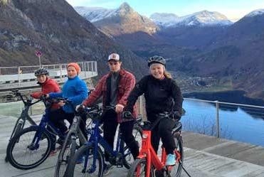 Electric bicycles are rapidly becoming more popular in Norway. - Photo Visit Norway