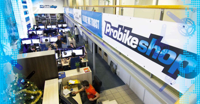 Probikeshop operates webshops in Belgium France, Germany, Italy, Portugal, Spain and Switzerland realizing annual sales of about € 70 million. – Photo Probikeshop
