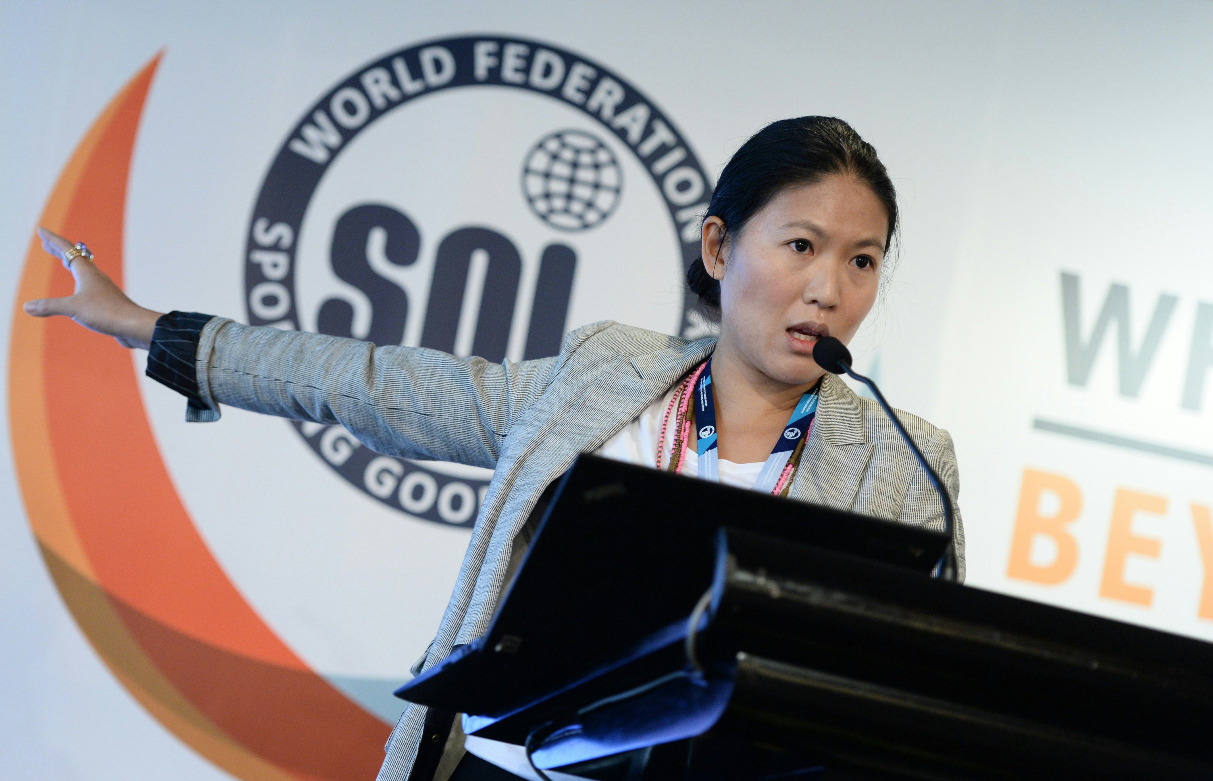 英國《金融時報》稱她為「時尚變革者」。作為即將舉行的世界自行車產業論壇的主講者,她將針對全通路策略對運動時尚界帶來的轉變做演說。照片來源/WFSGI