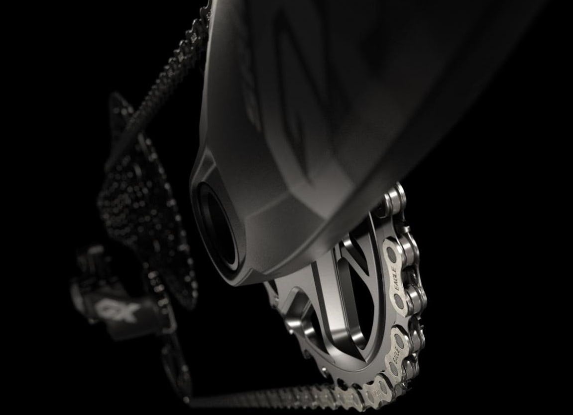 SRAM is expanding its Eagle Drivetrain series with Eagle GX components which are 100% compatible with all levels of SRAM Eagle drivetrain systems. – Photo SRAM