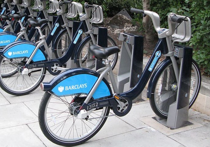 PEBSS developed its Position Paper as it does not want European cities being swamped with cheap public bikes operating without pictures docking stations. Photo Wikimedia